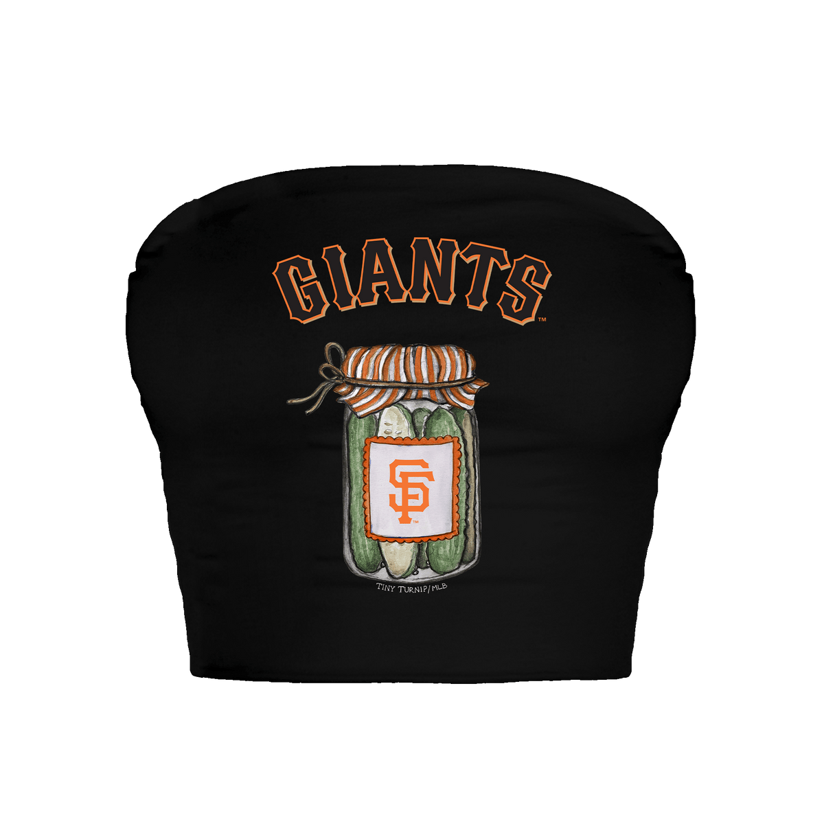 San Francisco Giants Pickle Jar Crop Tube Top