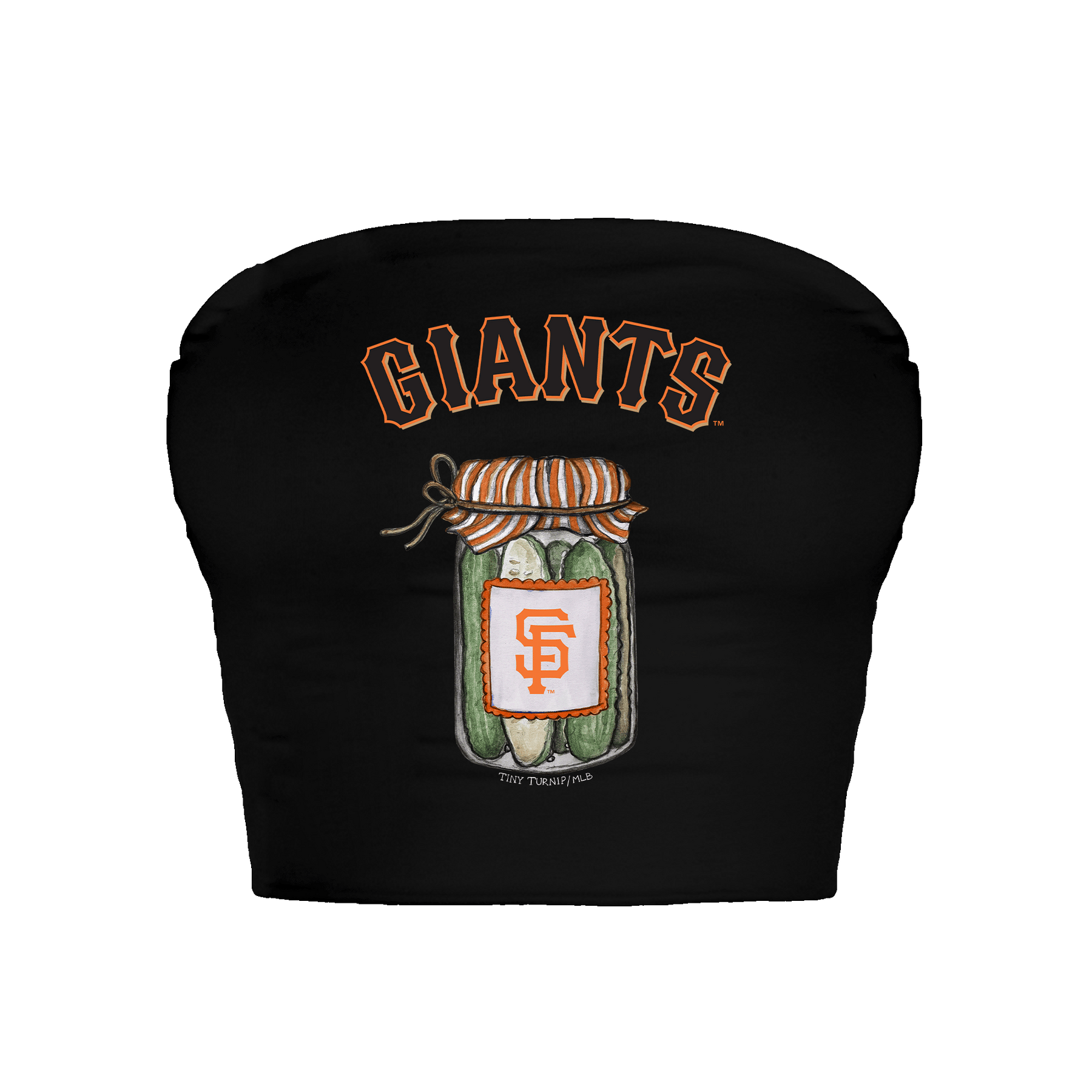San Francisco Giants Pickle Jar Crop Tube Top