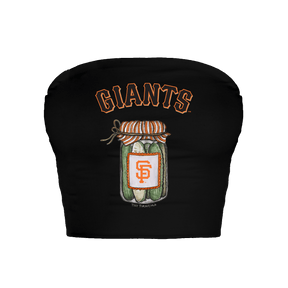 San Francisco Giants Pickle Jar Crop Tube Top