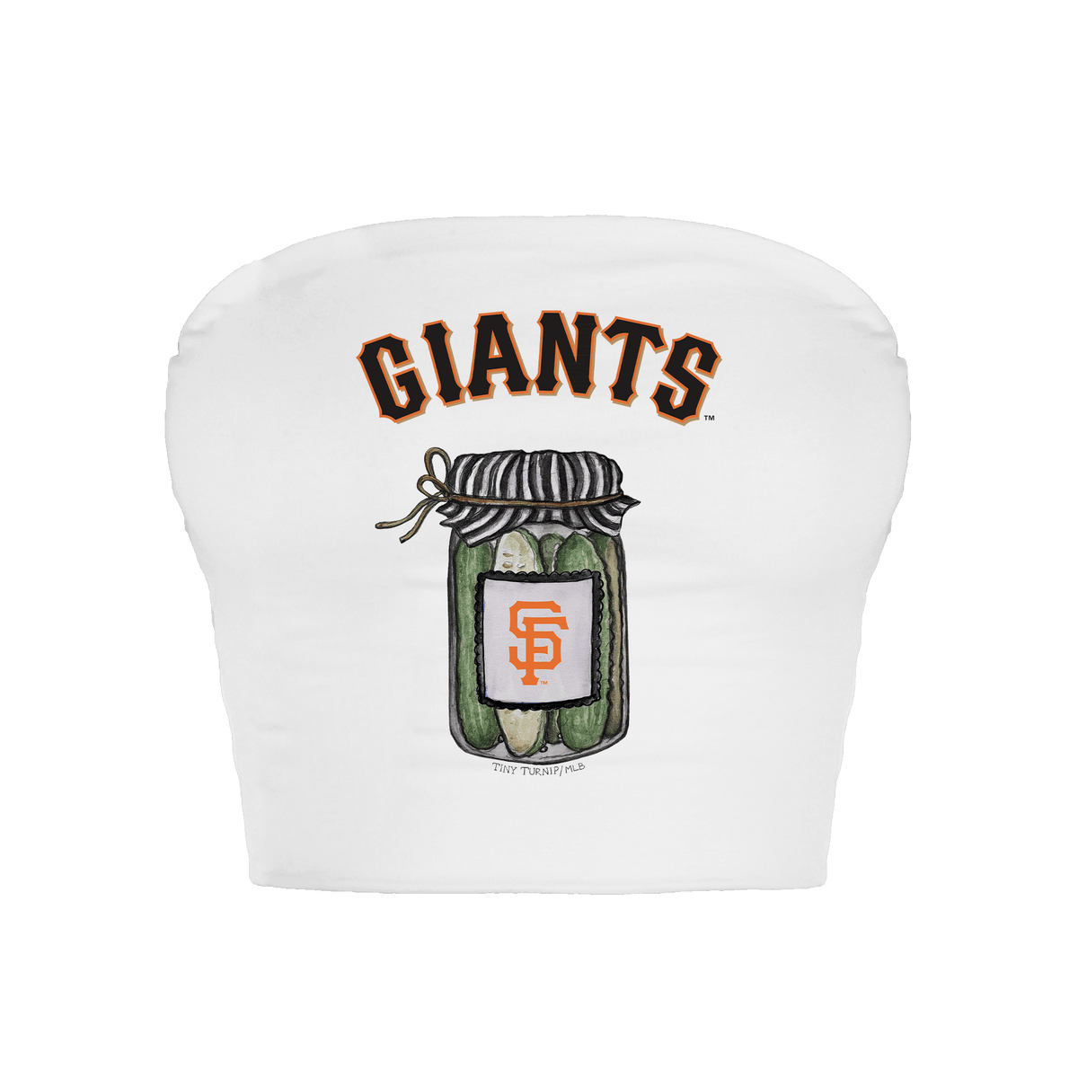 San Francisco Giants Pickle Jar Crop Tube Top
