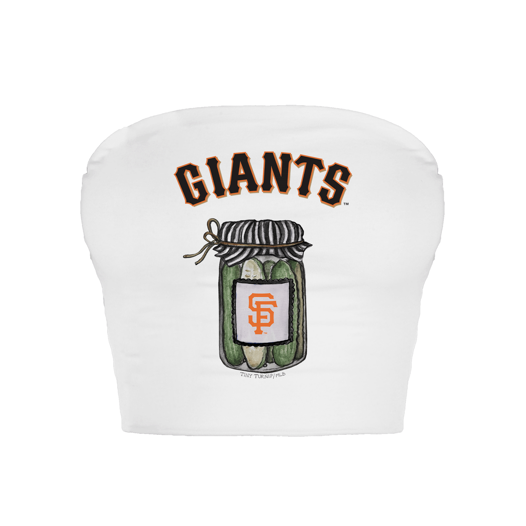 San Francisco Giants Pickle Jar Crop Tube Top