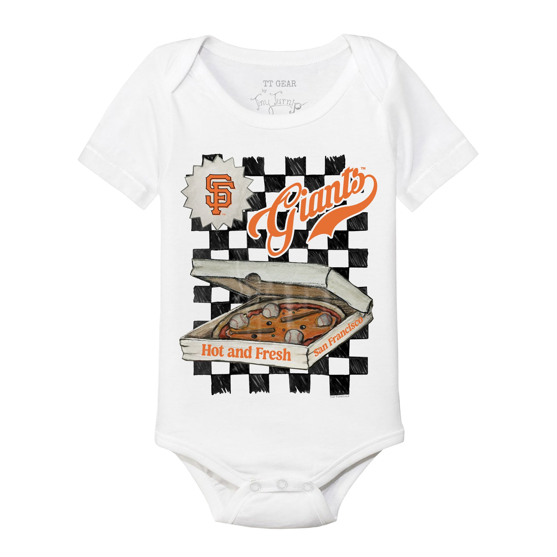 San Francisco Giants Pizza Short Sleeve Snapper