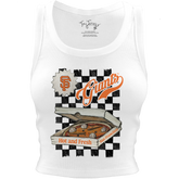 San Francisco Giants Pizza Crop Tank - Tiny Turnip