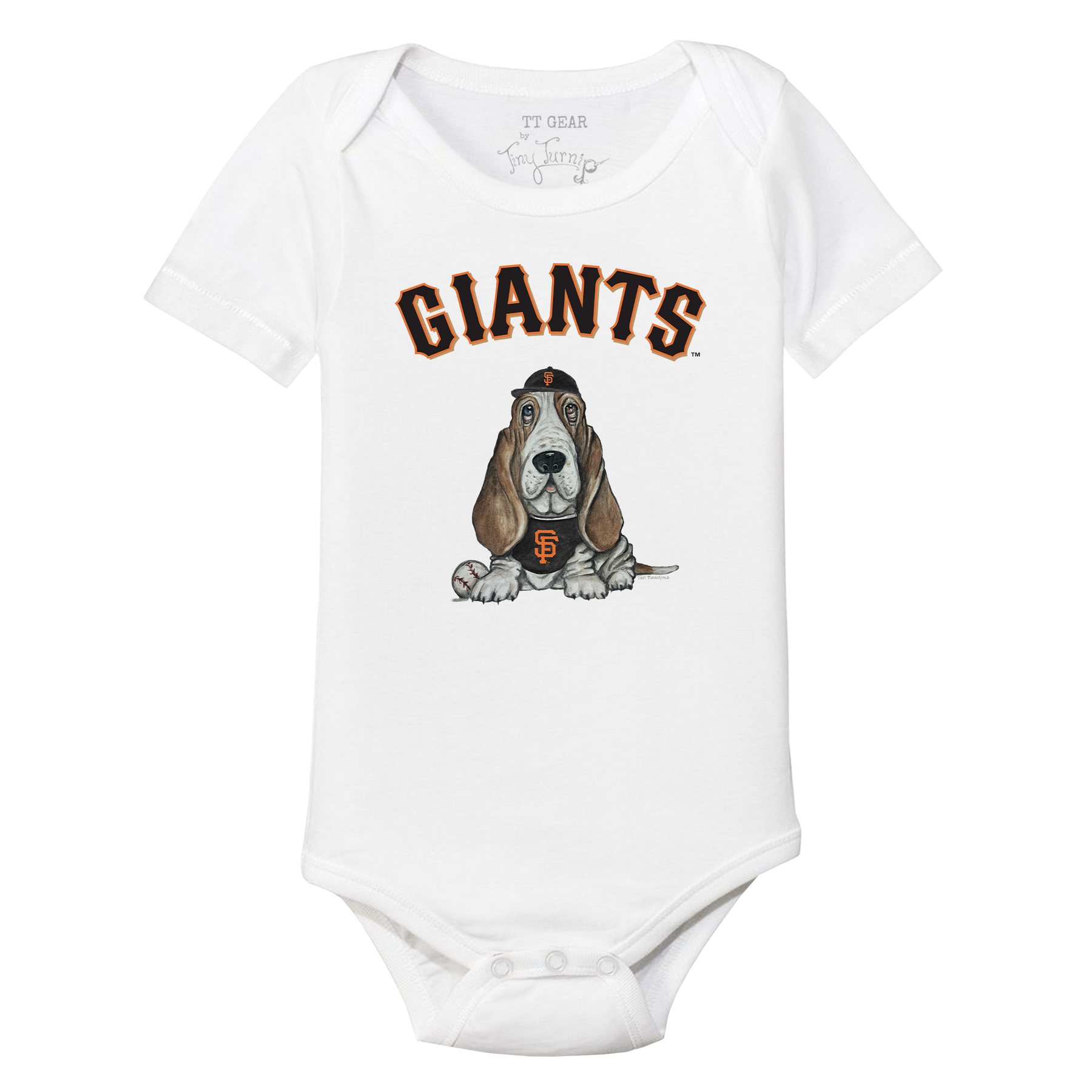 San Francisco Giants Puddy Short Sleeve Snapper - Tiny Turnip