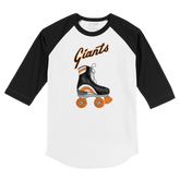 San Francisco Giants Retro Skate 3/4 Black Sleeve Raglan