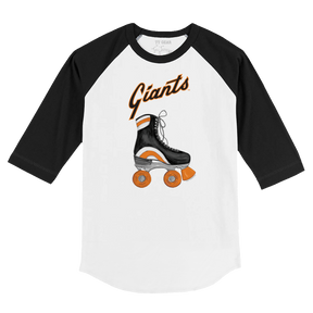 San Francisco Giants Retro Skate 3/4 Black Sleeve Raglan