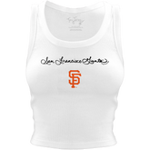 San Francisco Giants Logo Script Crop Tank - Tiny Turnip