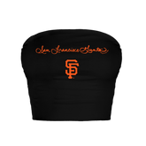 San Francisco Giants Logo Script Crop Tube Top