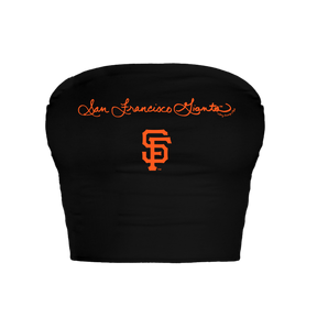 San Francisco Giants Logo Script Crop Tube Top