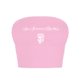 San Francisco Giants Logo Script Crop Tube Top