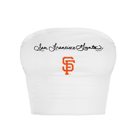 San Francisco Giants Logo Script Crop Tube Top