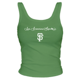 San Francisco Giants Logo Script Ribbed Tank - Tiny Turnip