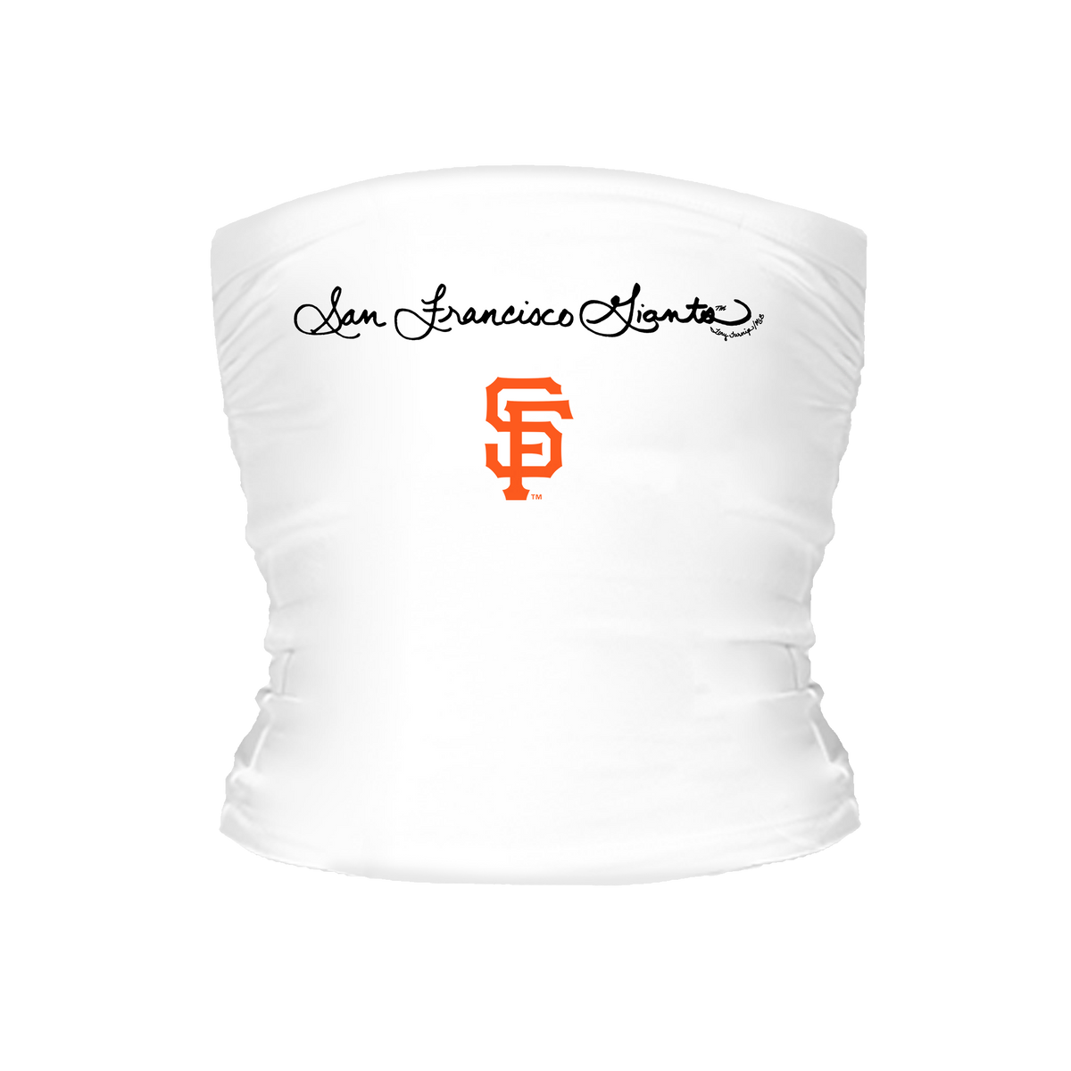 San Francisco Giants Logo Script Tube Top - Tiny Turnip