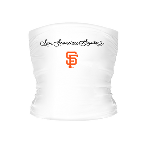 San Francisco Giants Logo Script Tube Top - Tiny Turnip