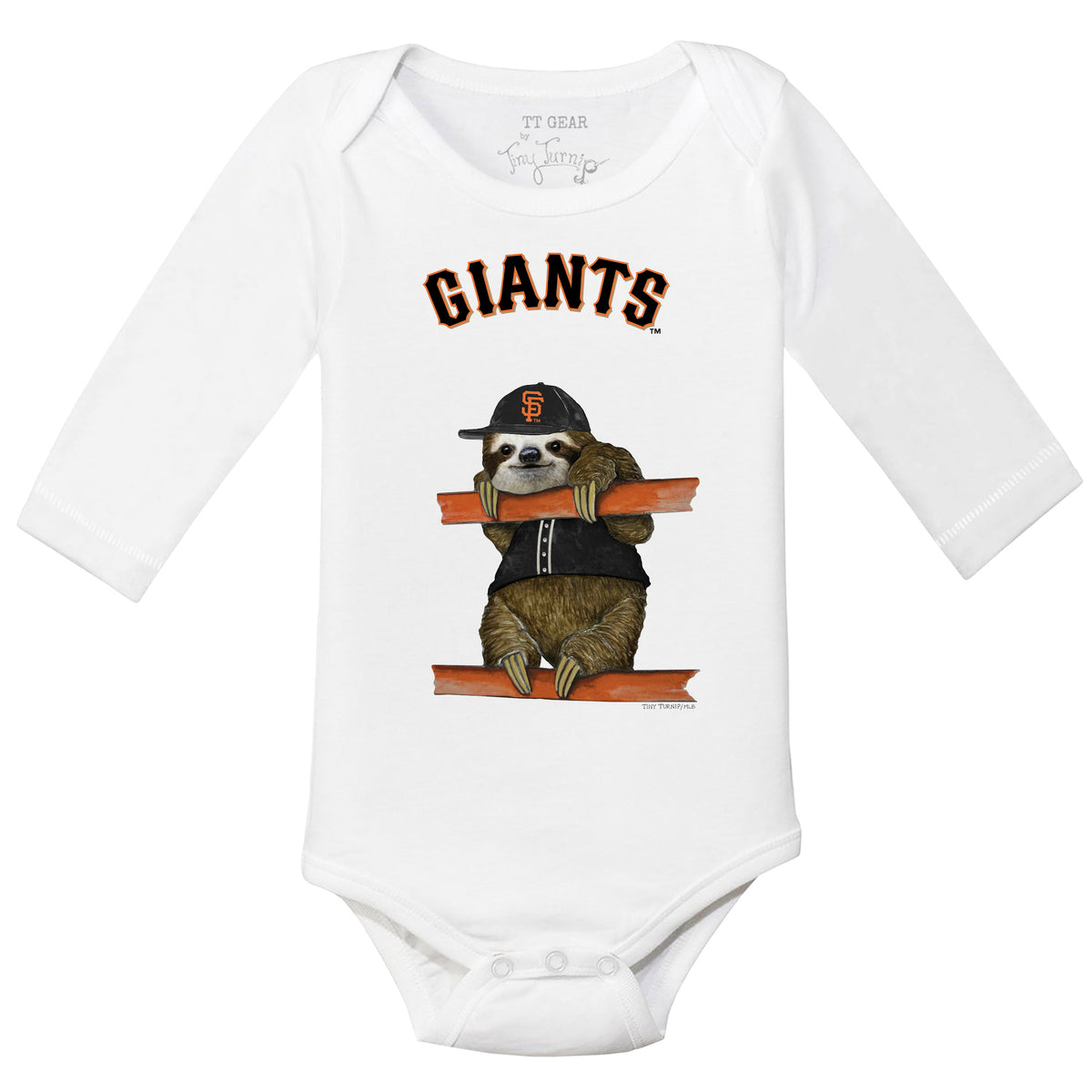 San Francisco Giants Sloth Long Sleeve Snapper