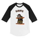 San Francisco Giants Sloth 3/4 Black Sleeve Raglan