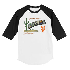 San Francisco Giants Spring Training 2025 3/4 Black Sleeve Raglan