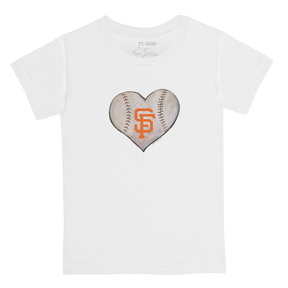 San Francisco Giants Stitched Heart Kid's Tee Shirt - Tiny Turnip