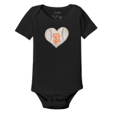 San Francisco Giants Stitched Heart Short Sleeve Snapper - Tiny Turnip