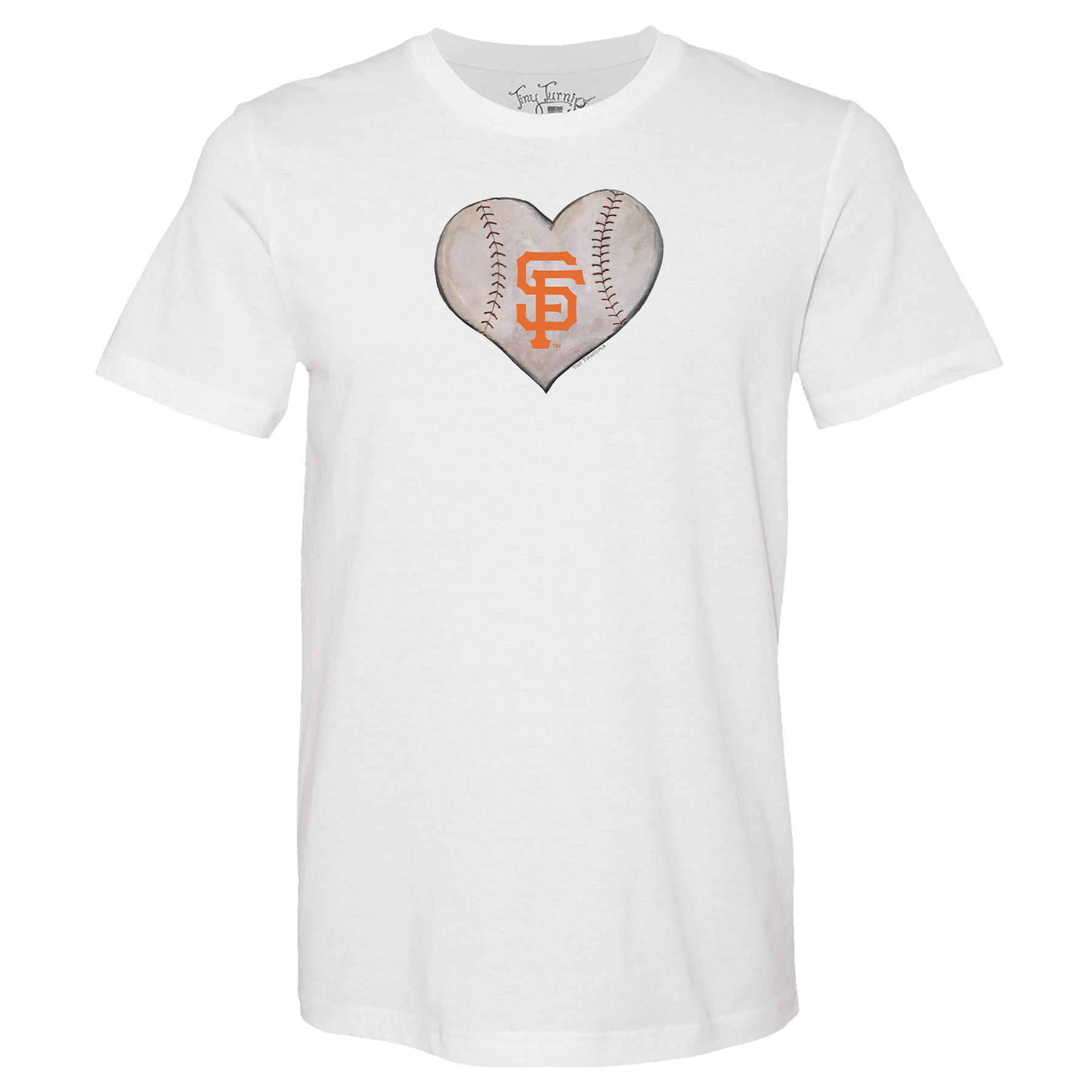 San Francisco Giants Stitched Heart Unisex Tee Shirt - Tiny Turnip