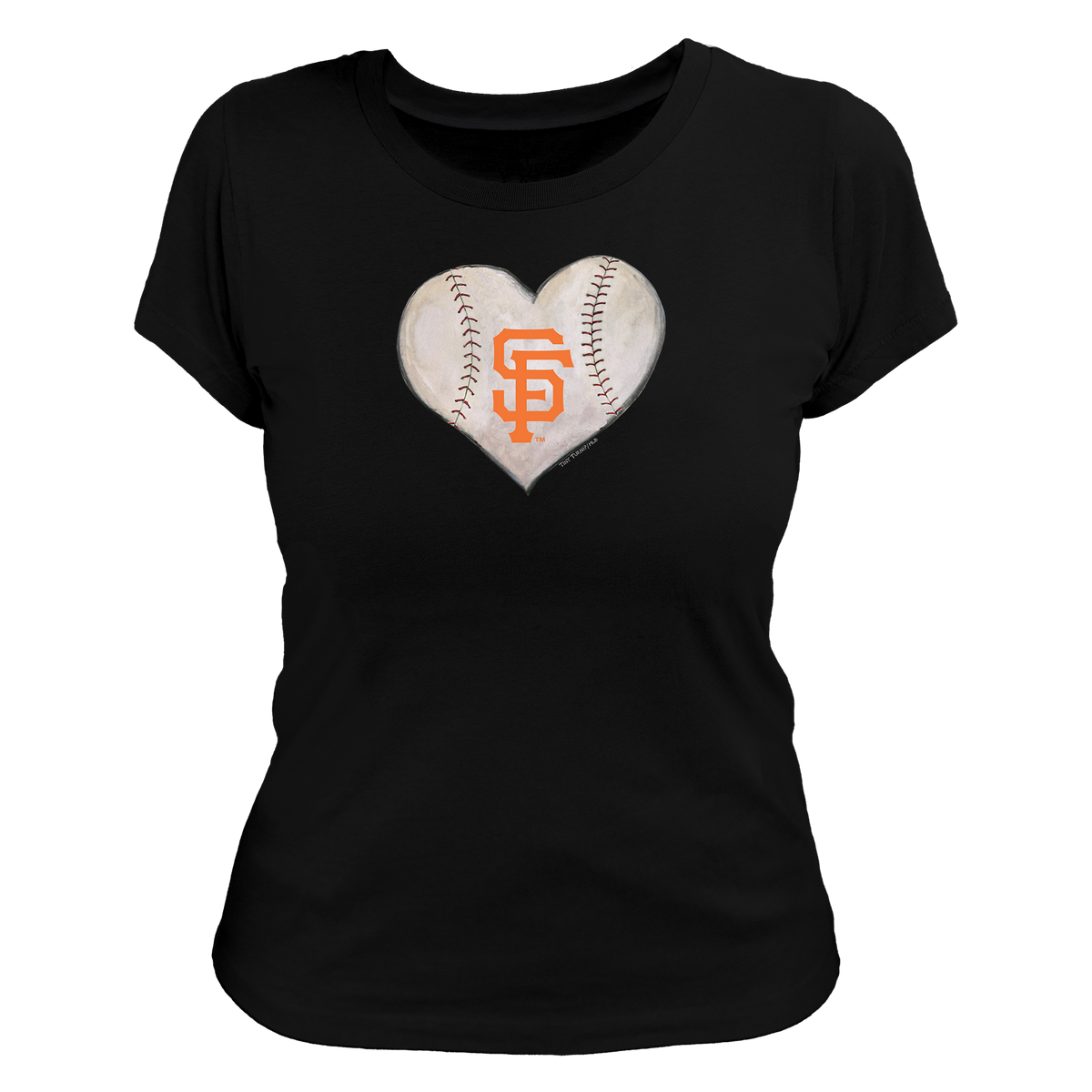 San Francisco Giants Stitched Heart Women's Tee Shirt - Tiny Turnip
