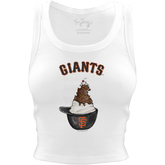San Francisco Giants Sundae Helmet Crop Tank - Tiny Turnip