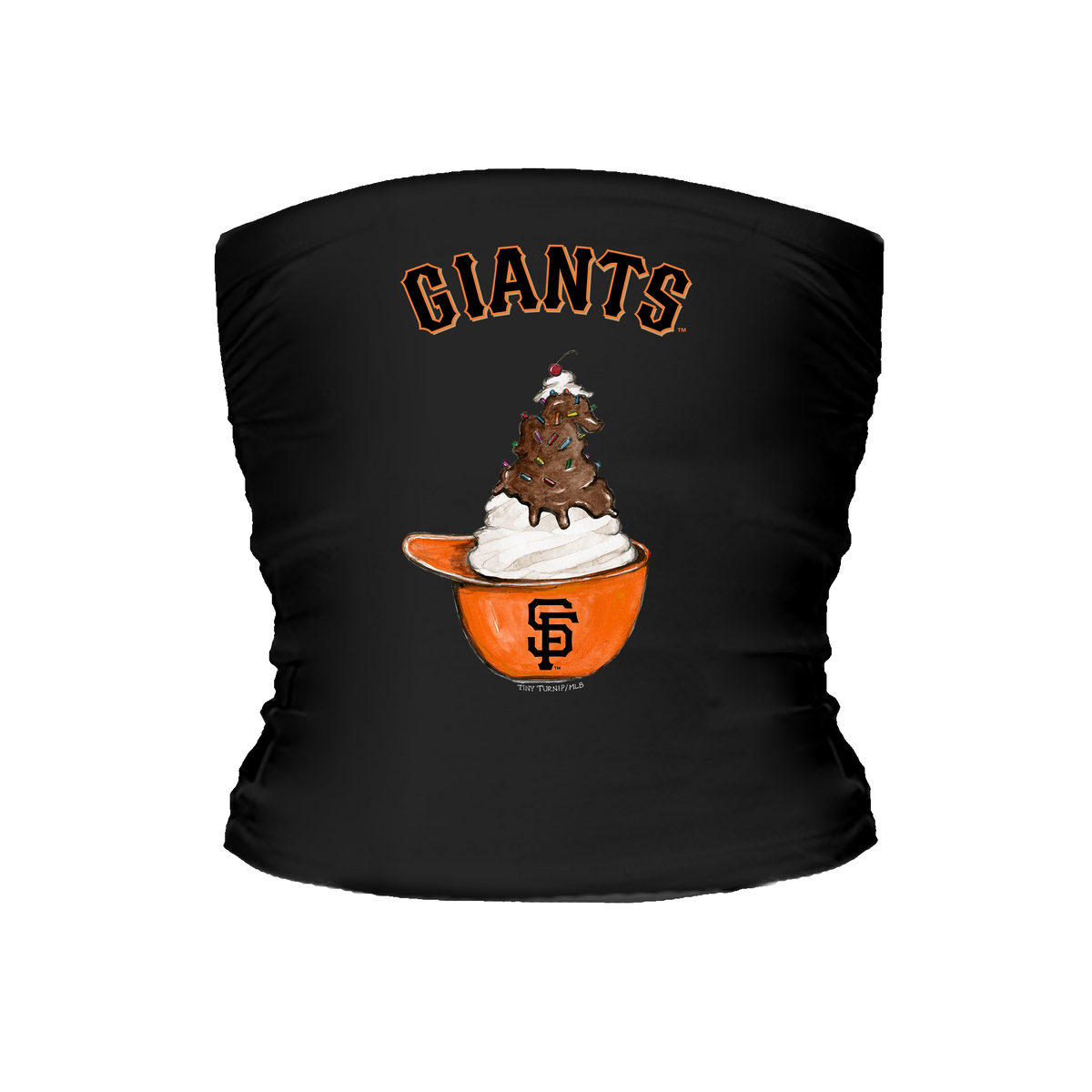 San Francisco Giants Sundae Helmet Tube Top - Tiny Turnip