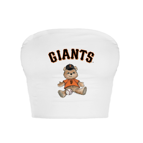 San Francisco Giants Teddy Crop Tube Top - Tiny Turnip