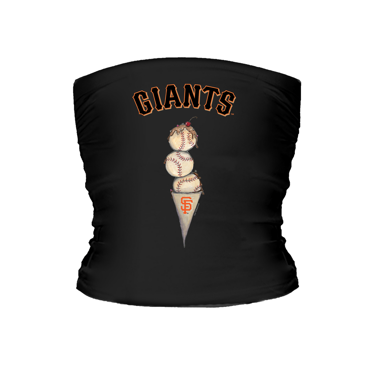 San Francisco Giants Triple Scoop Tube Top - Tiny Turnip