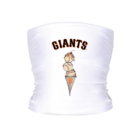 San Francisco Giants Triple Scoop Tube Top - Tiny Turnip