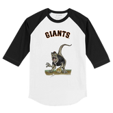 San Francisco Giants Velociraptor 3/4 Black Sleeve Raglan