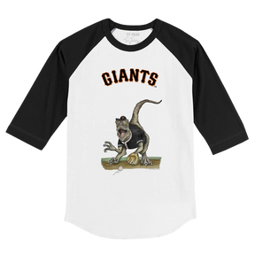 San Francisco Giants Velociraptor 3/4 Black Sleeve Raglan