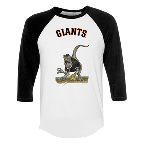 San Francisco Giants Velociraptor 3/4 Black Sleeve Raglan