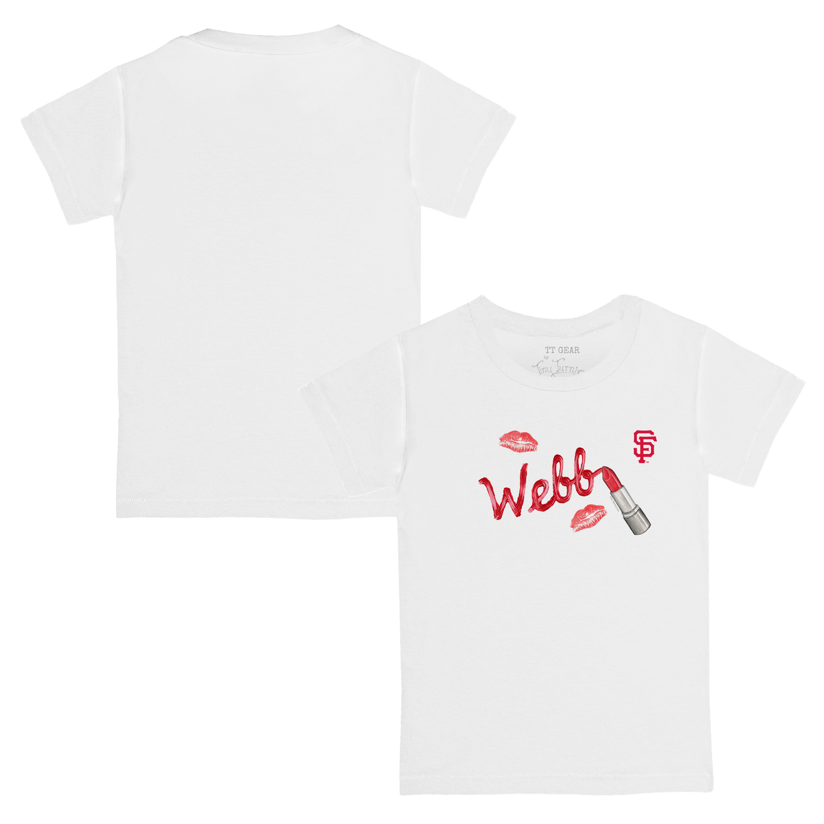VIP MLB MLB Lipstick w/ Name - Kid's Tee Shirt - Tiny Turnip