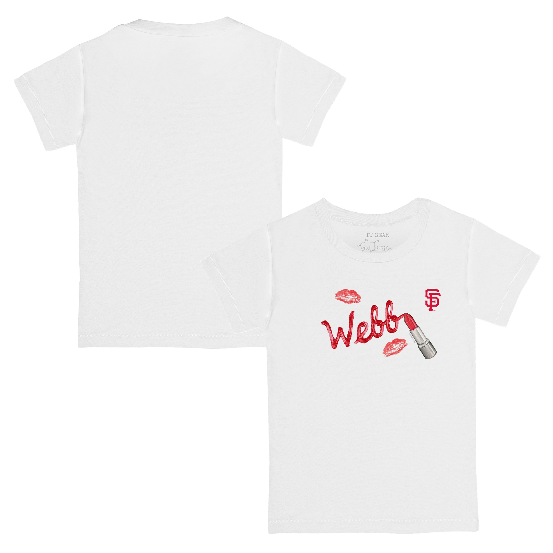 VIP MLB MLB Lipstick w/ Name - Kid's Tee Shirt - Tiny Turnip