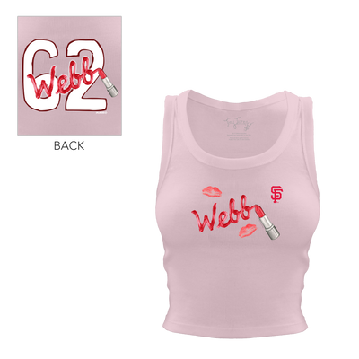 Lipstick w/ Name - Crop Tank - Tiny Turnip