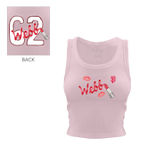 Lipstick w/ Name - Crop Tank - Tiny Turnip