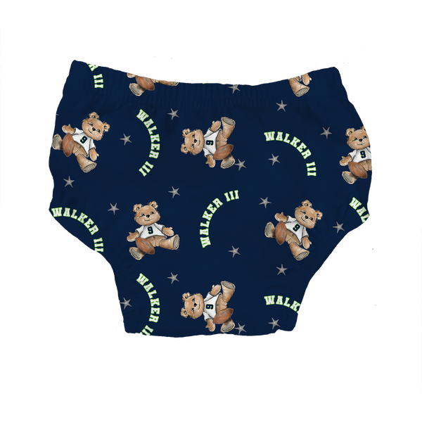VIP Football: Teddy w/ Name, Number - Bloomers - Tiny Turnip