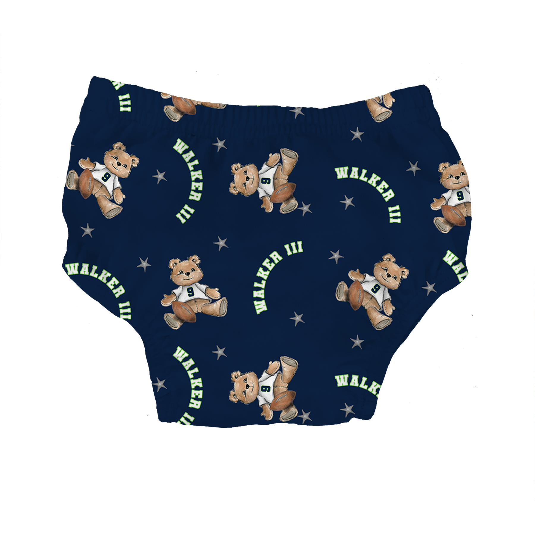 VIP Football: Teddy w/ Name, Number - Bloomers - Tiny Turnip