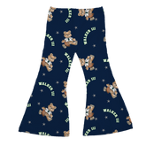 VIP Football: Teddy w/ Name, Number - Flare Pants - Tiny Turnip