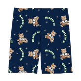 VIP Football: Teddy w/ Name, Number - Girl Shorts - Tiny Turnip