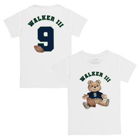 VIP Football: Teddy w/ Name, Number - Kid's Tee Shirt - Tiny Turnip