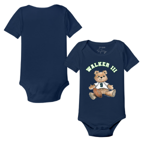 VIP Football: Teddy w/ Name, Number - Short Sleeve Snapper - Tiny Turnip