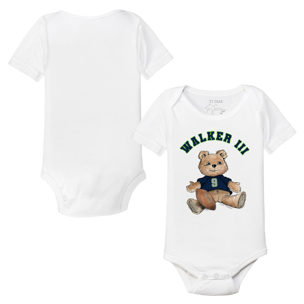 VIP Football: Teddy w/ Name, Number - Short Sleeve Snapper - Tiny Turnip