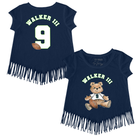 VIP Football: Teddy w/ Name, Number - Fringe Tee - Tiny Turnip