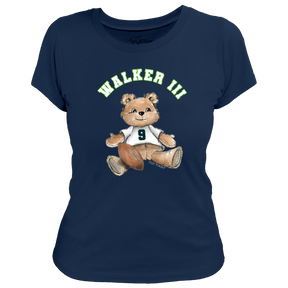 VIP Football: Teddy w/ Name, Number - Women's Tee Shirt - Tiny Turnip
