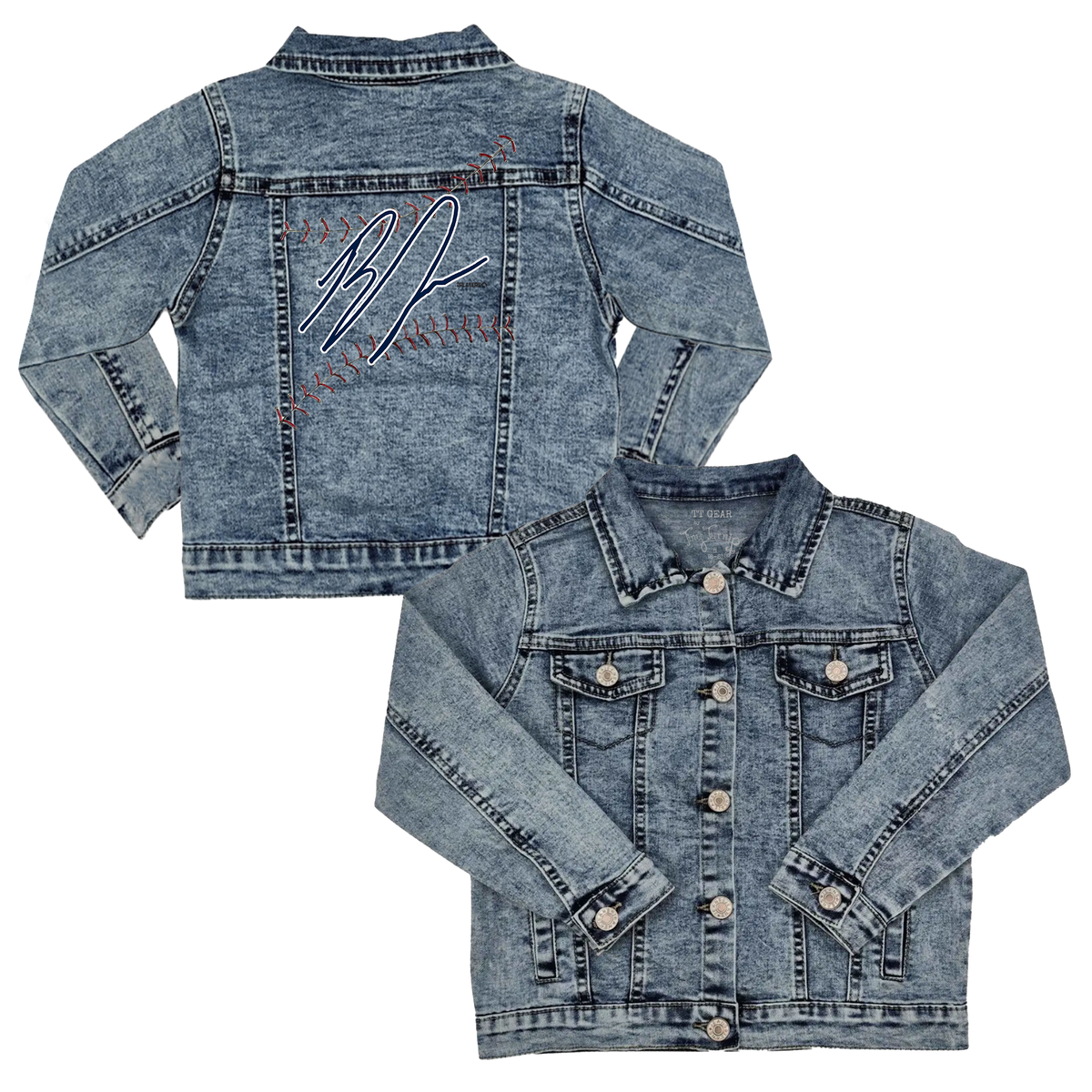 VIP MLB Signature Stitch - Kid's Denim Jacket - Tiny Turnip