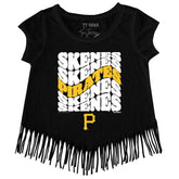 Pittsburgh Pirates Paul Skenes Retro Wave Fringe Tee