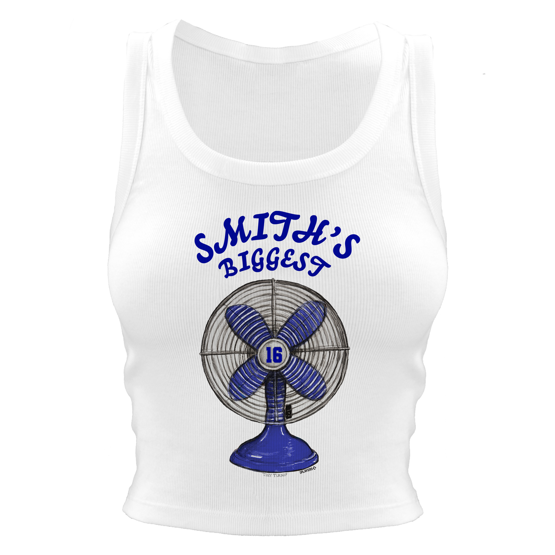 VIP MLB Biggest Fan w/ Name, Number- Crop Tank - Tiny Turnip