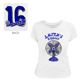 Biggest Fan w/ Name, Number - Women's Tee Shirt - Tiny Turnip